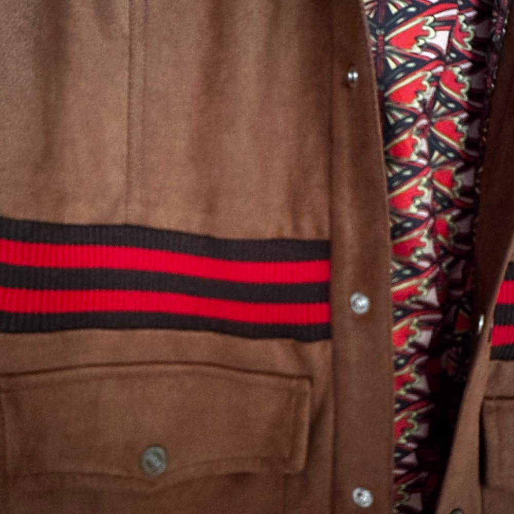 MOTHER Suede Ribbed Car Coat - Picture 3 of 6